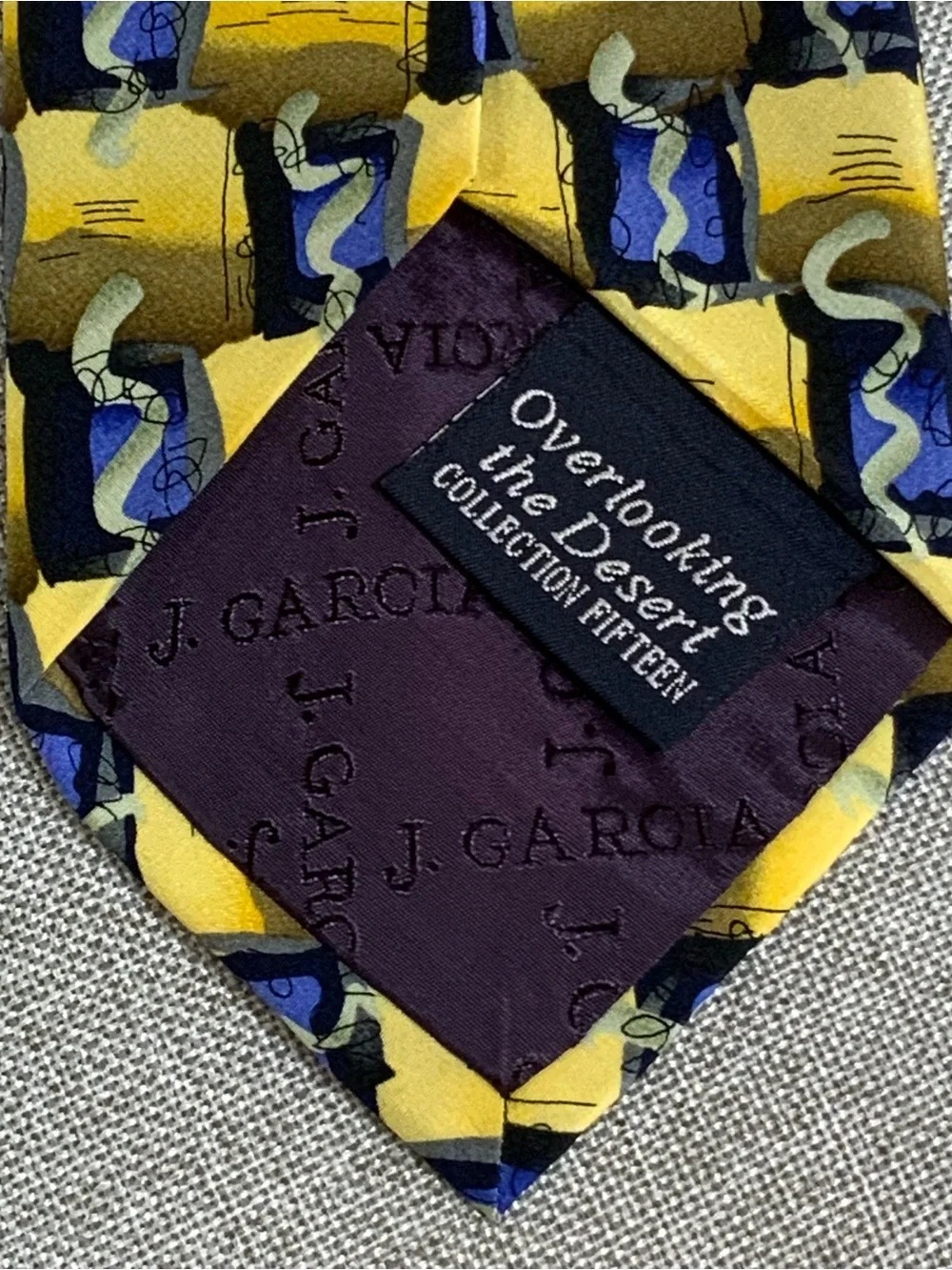 J. Garcia Overlooking Desert Tie Grateful Dead Silk Collection 15